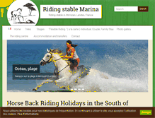 Tablet Screenshot of centre-equestre-marina.com